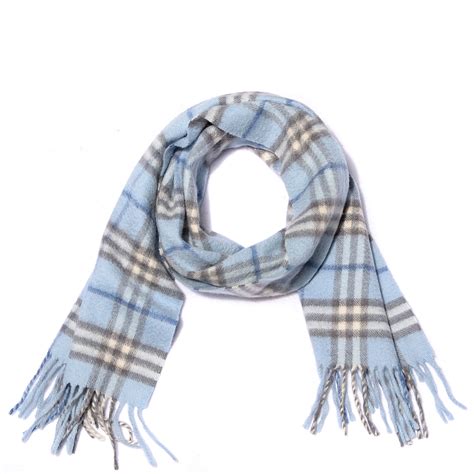 light blue burberry scarf|burberry men's blue plaid scarf.